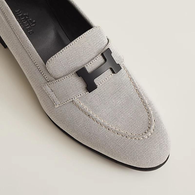 Giày Hermes Paris Loafer Nữ Xám